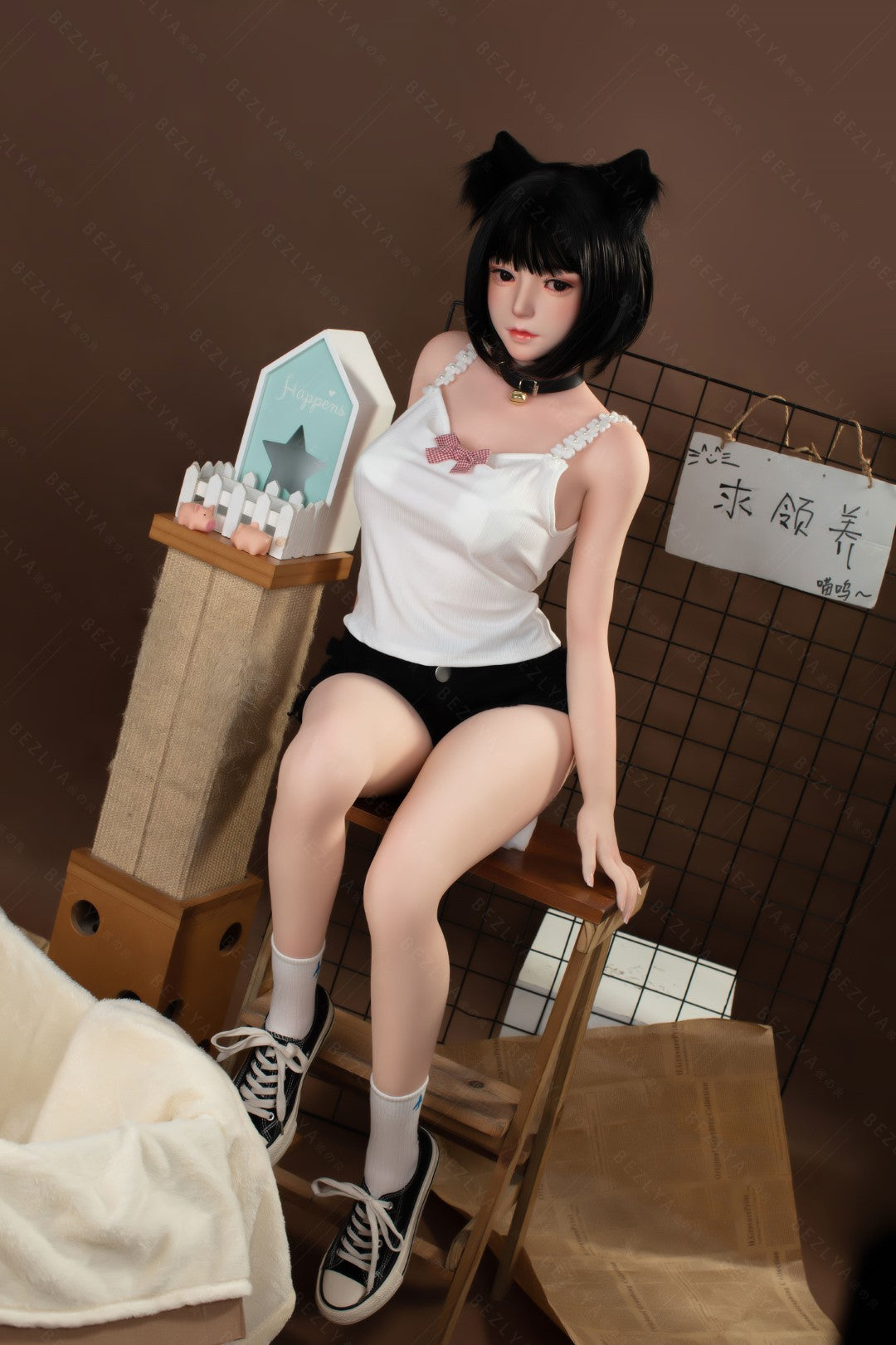 Kampanula seksa lelle (Bezlya Doll 155 cm F kauss, 2,0 TPE+silikons)
