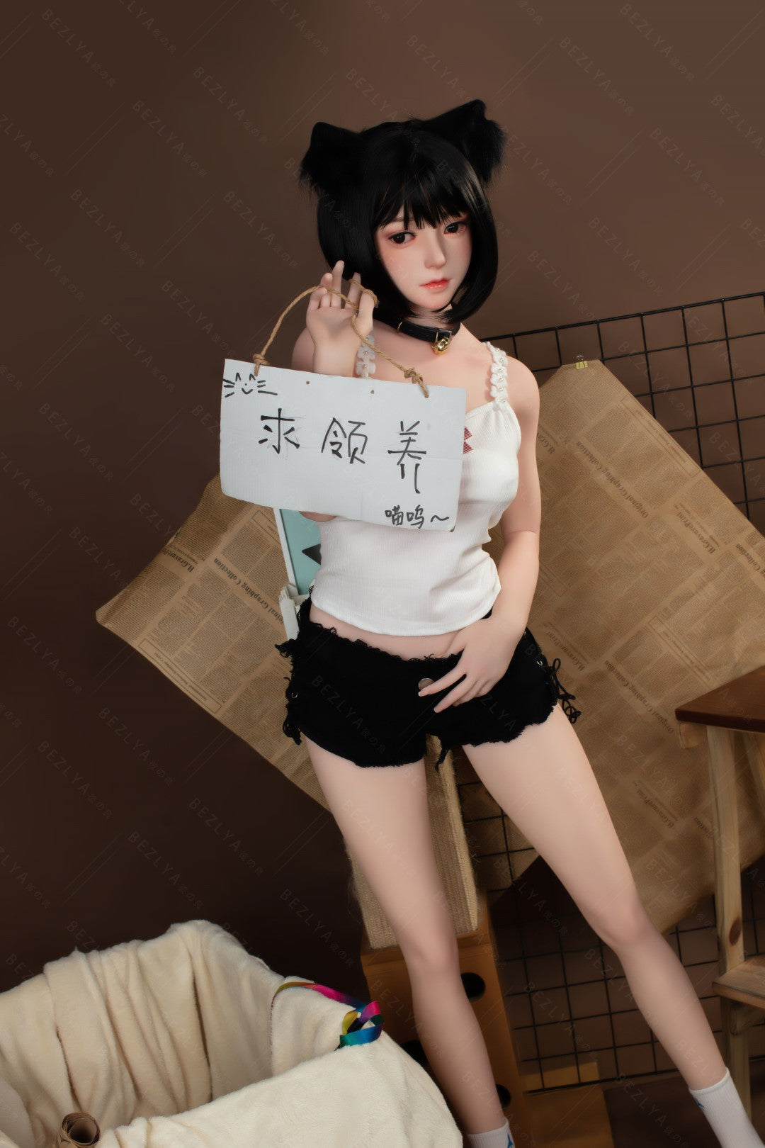 Kampanula seksa lelle (Bezlya Doll 155 cm F kauss, 2,0 TPE+silikons)