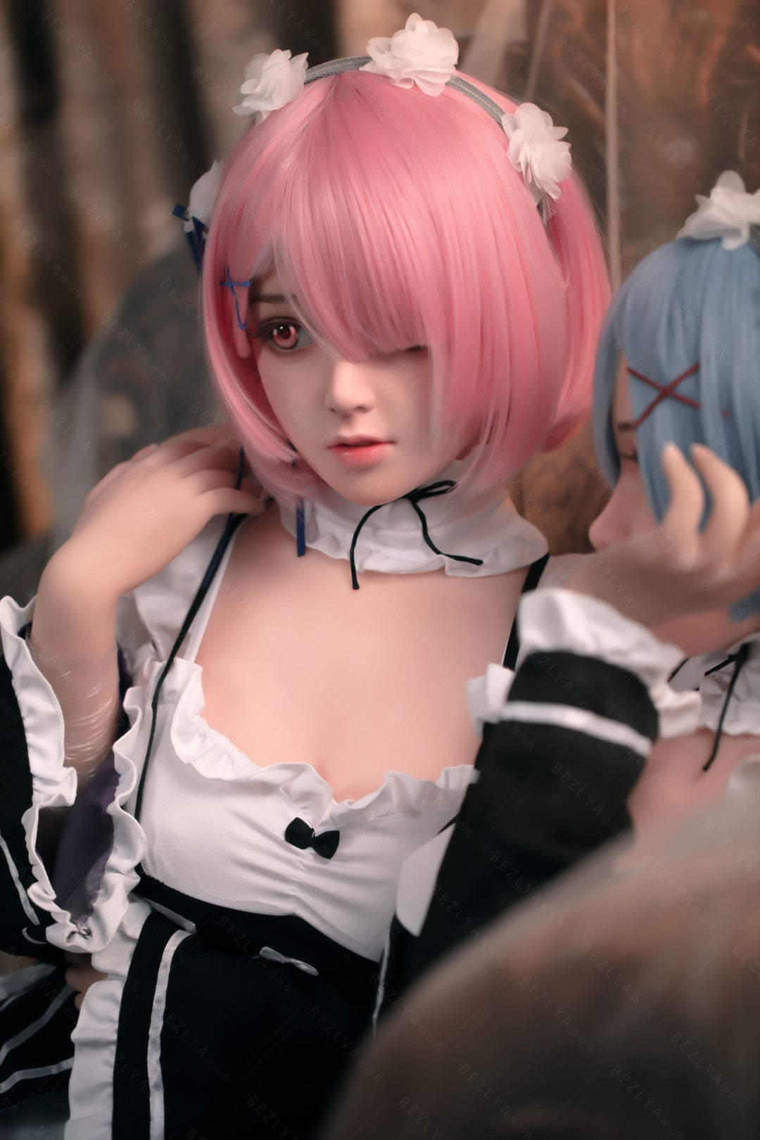 Seksa lelle ietvarā (Bezlya Doll 149 cm D-kauss 2,0 TPE+silikons)