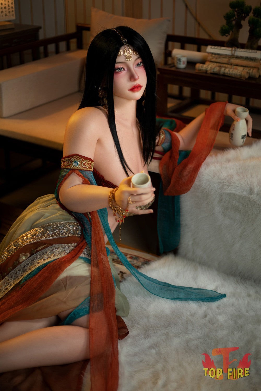Seksa lelle Ārija (Top Fire Doll 160 cm F kauss T67 silikona)
