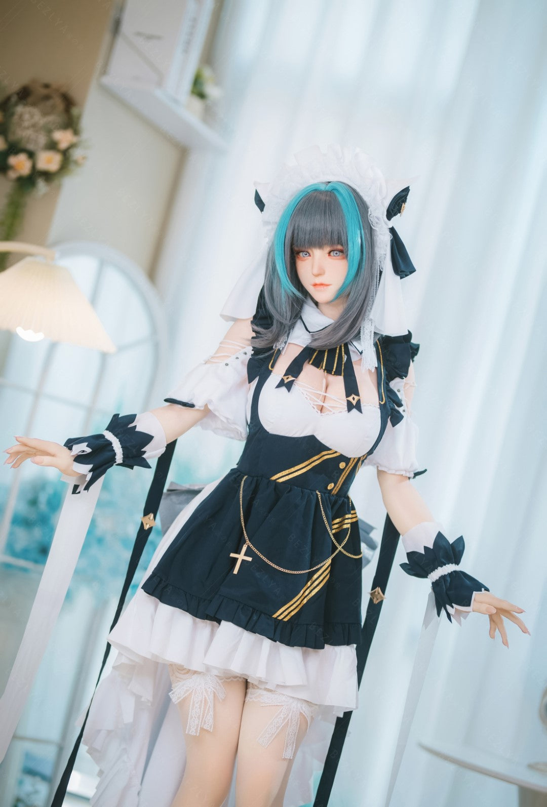 HMS Češīras seksa lelle (Bezlya Doll 155 cm E-kauss 2.2CF silikons)