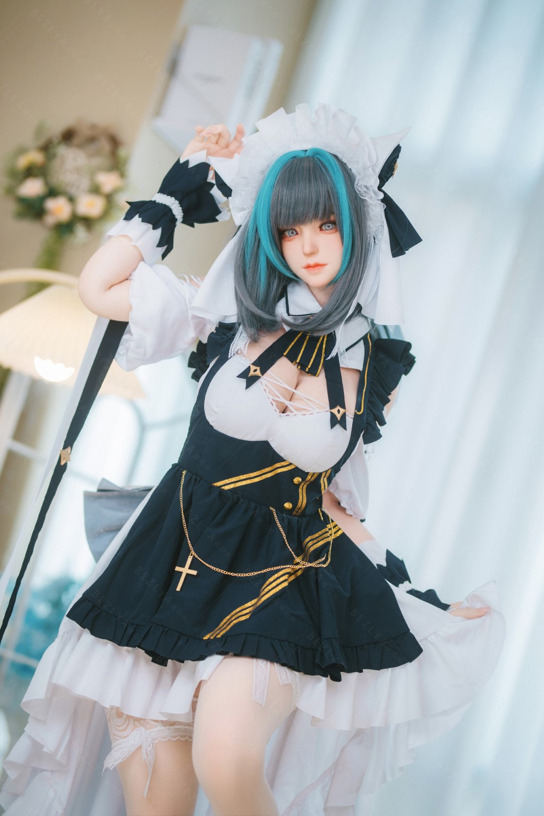 HMS Češīras seksa lelle (Bezlya Doll 155 cm E-kauss 2.2CF silikons)