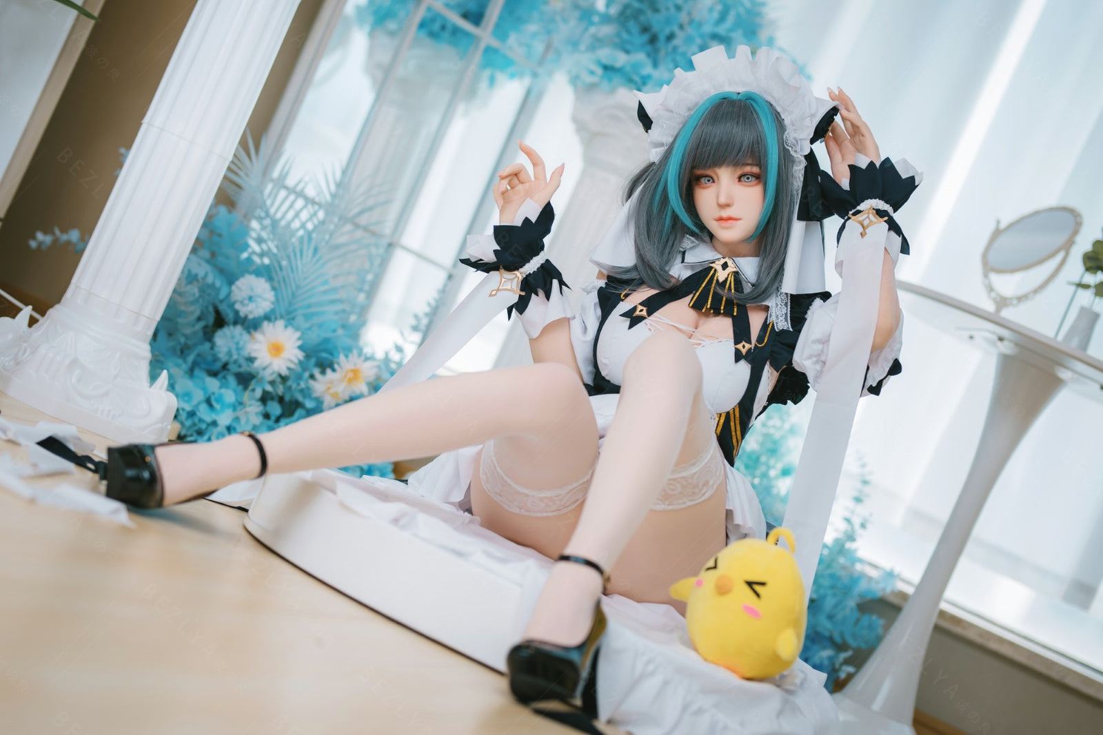 HMS Češīras seksa lelle (Bezlya Doll 155 cm E-kauss 2.2CF silikons)
