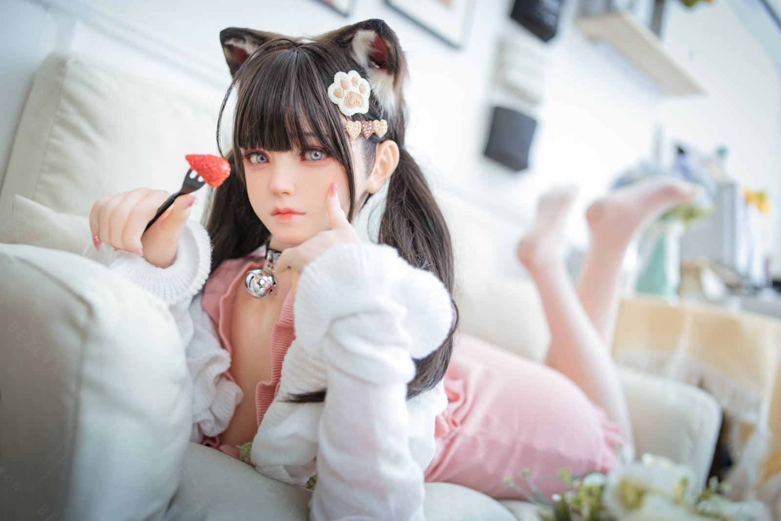 Kampanula seksa lelle (Bezlya Doll 155 cm F kauss, 2,0 TPE+silikons)