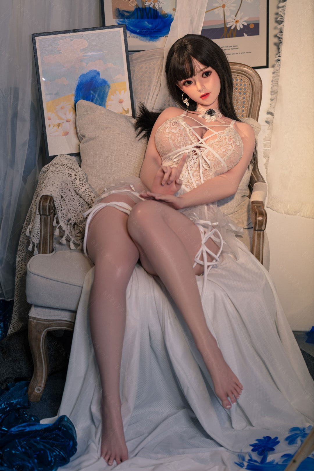 Seksa lelle Convallaria (Bezlya Doll 155 cm H-kauss 2,1 silikona)