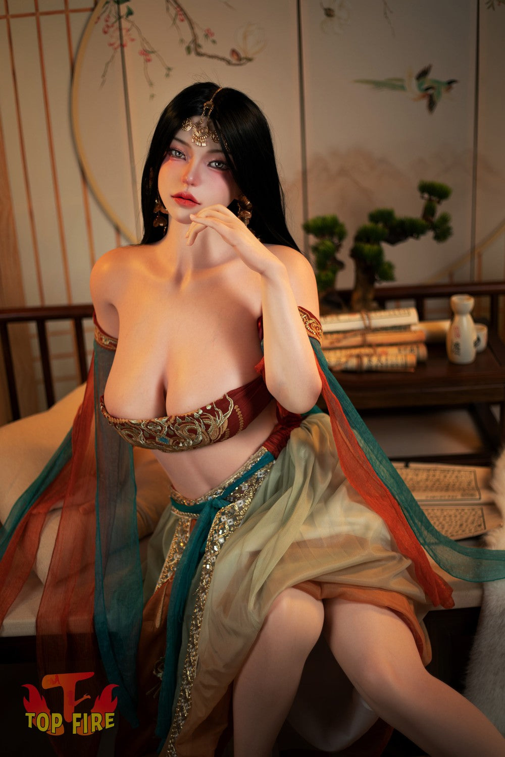 Seksa lelle Ārija (Top Fire Doll 160 cm F kauss T67 silikona)