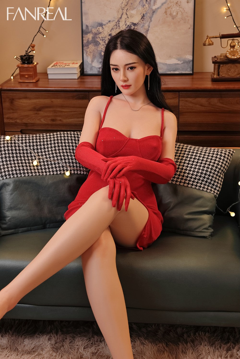 Linga seksa lelle (FanReal Doll 170 cm D veida kauss, silikons)
