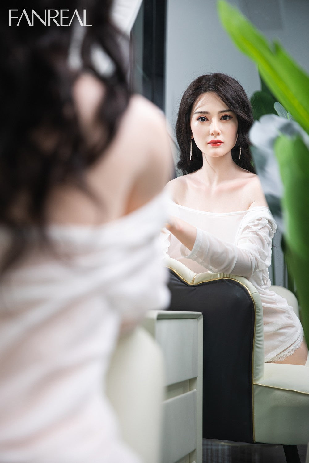 Ling Torso seksa lelle (FanReal Doll 95 cm G-kausa silikons)