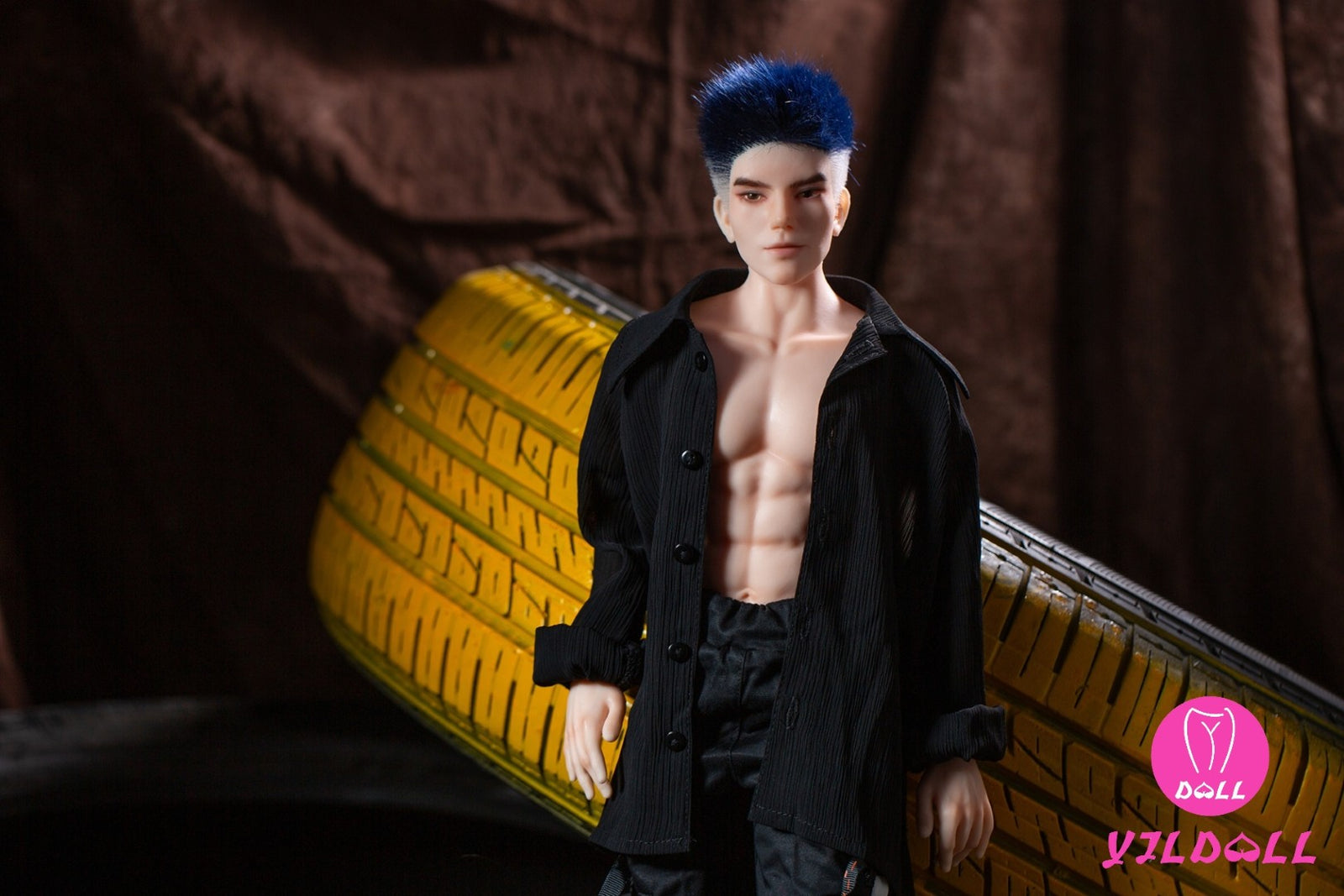Pola vīriešu dzimuma lelle (YJL Doll 62cm MD015 silikons)