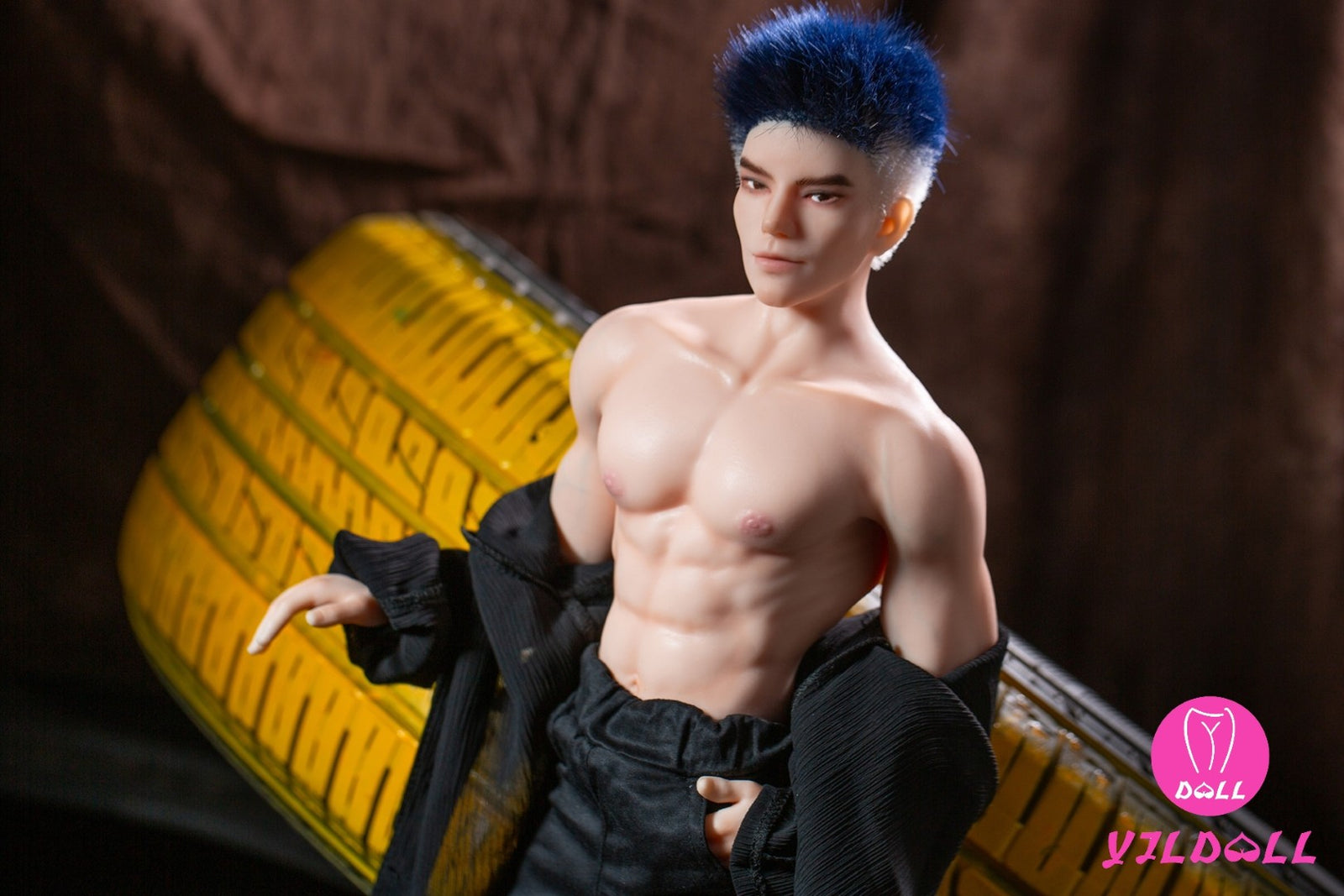 Pola vīriešu dzimuma lelle (YJL Doll 62cm MD015 silikons)