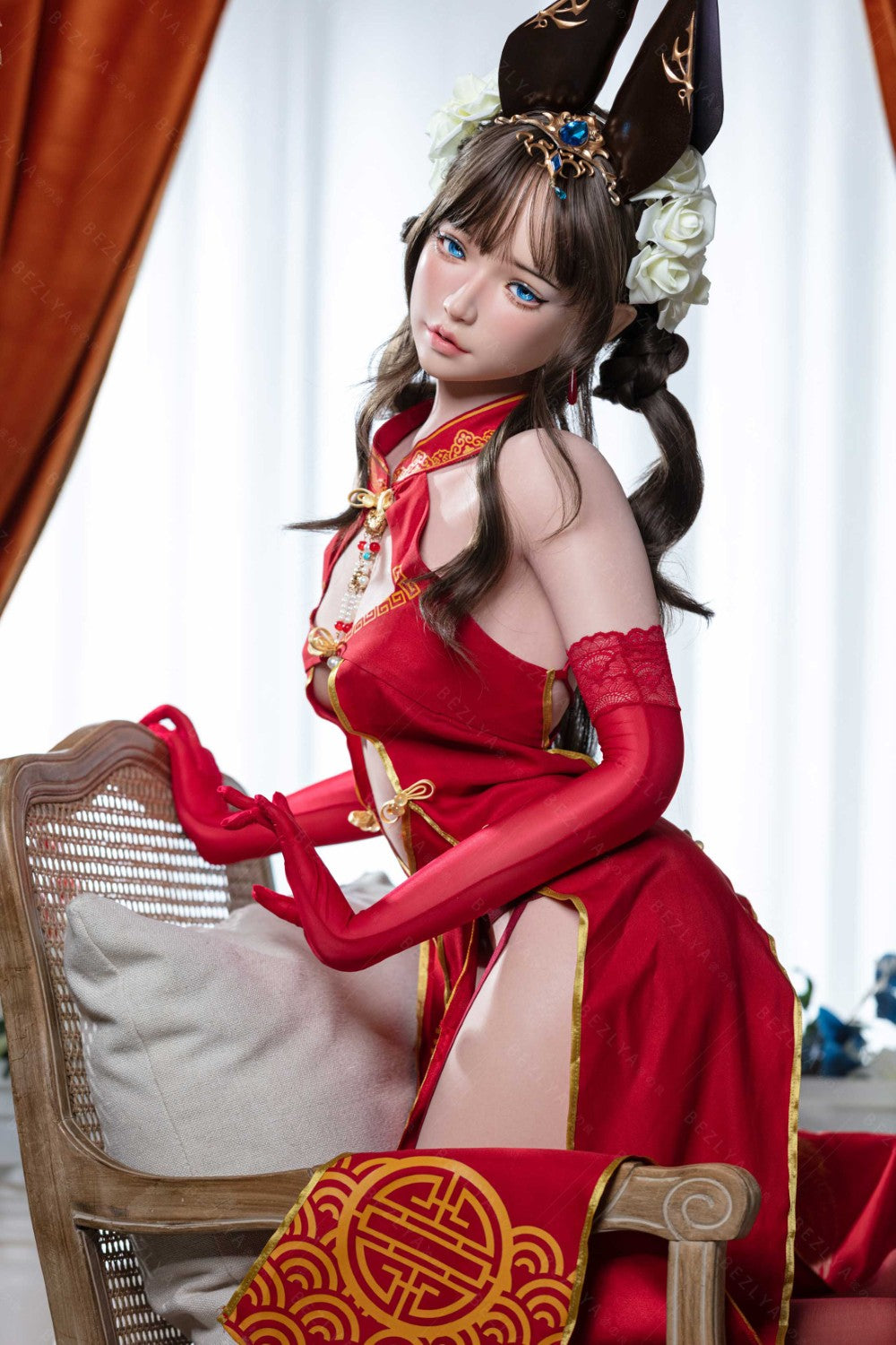 Mandradoras seksa lelle (Bezlya Doll 155 cm B krūze 2,1 silikona)