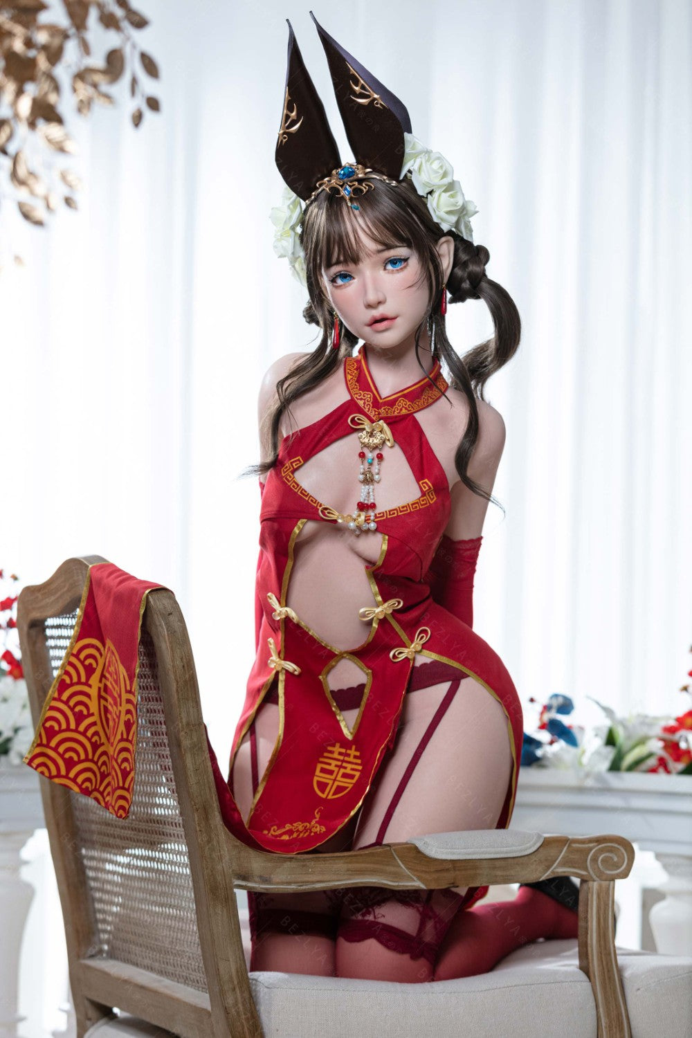 Mandradoras seksa lelle (Bezlya Doll 155 cm B krūze 2,1 silikona)
