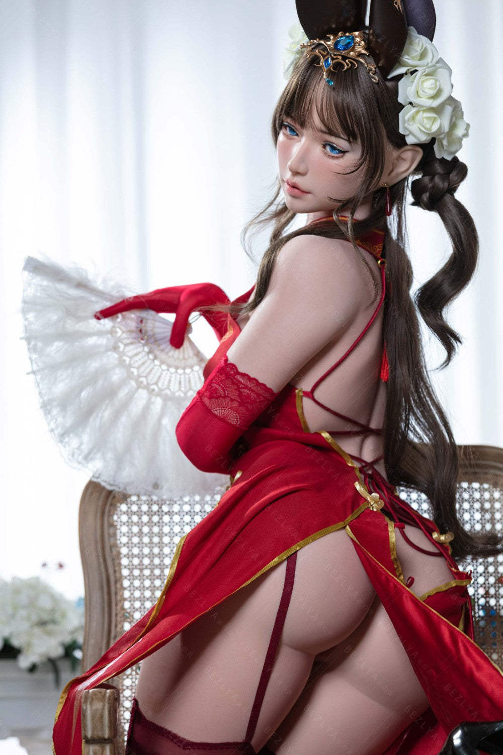 Mandradoras seksa lelle (Bezlya Doll 155 cm B krūze 2,1 silikona)