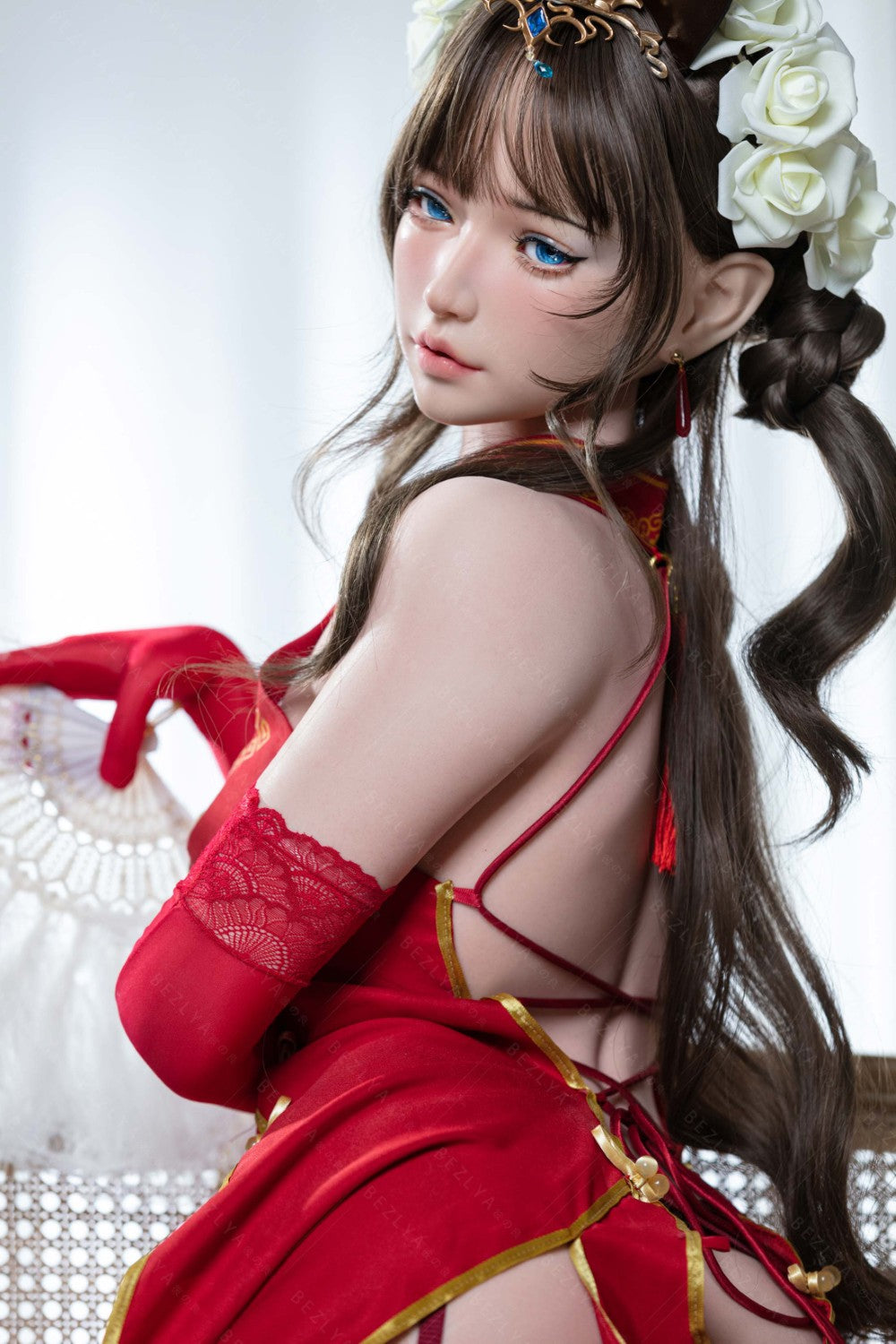Mandradoras seksa lelle (Bezlya Doll 155 cm B krūze 2,1 silikona)