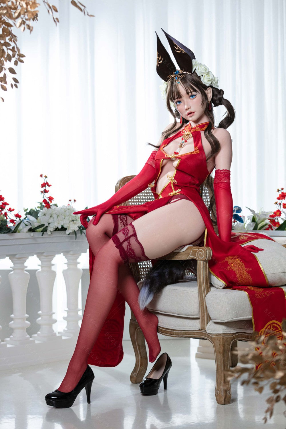 Mandradoras seksa lelle (Bezlya Doll 155 cm B krūze 2,1 silikona)