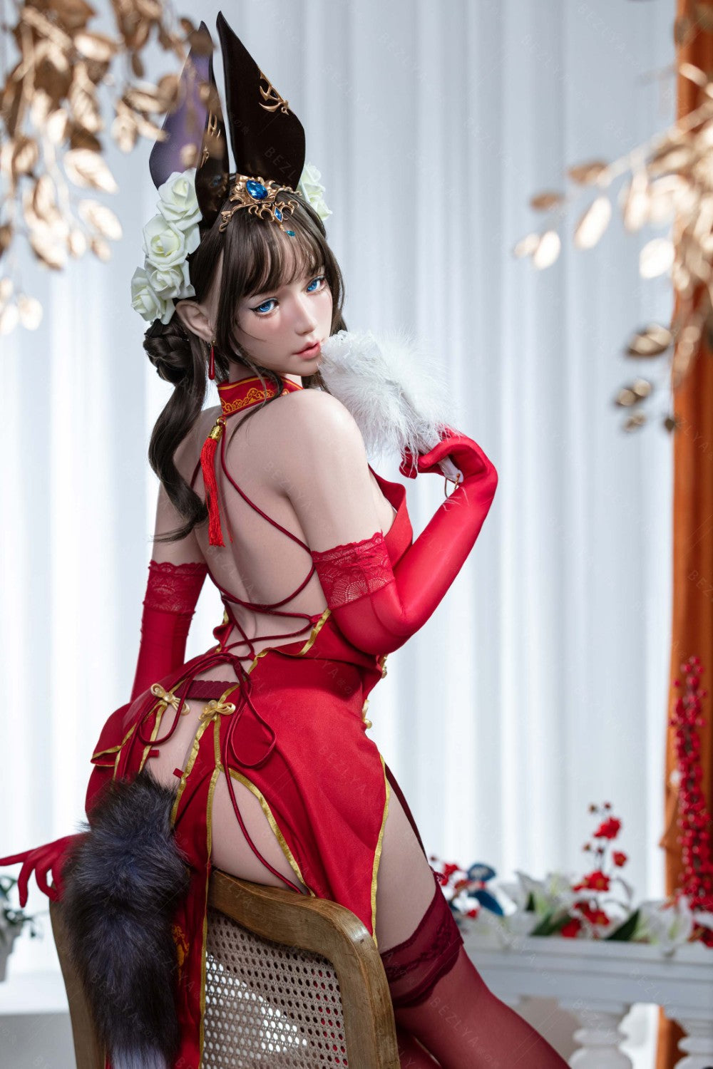 Mandradoras seksa lelle (Bezlya Doll 155 cm B krūze 2,1 silikona)