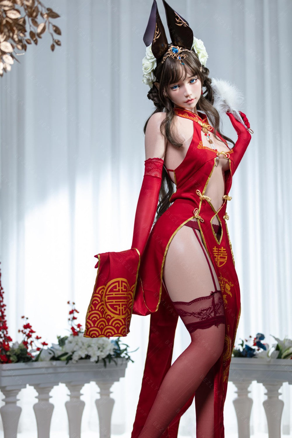 Mandradoras seksa lelle (Bezlya Doll 155 cm B krūze 2,1 silikona)
