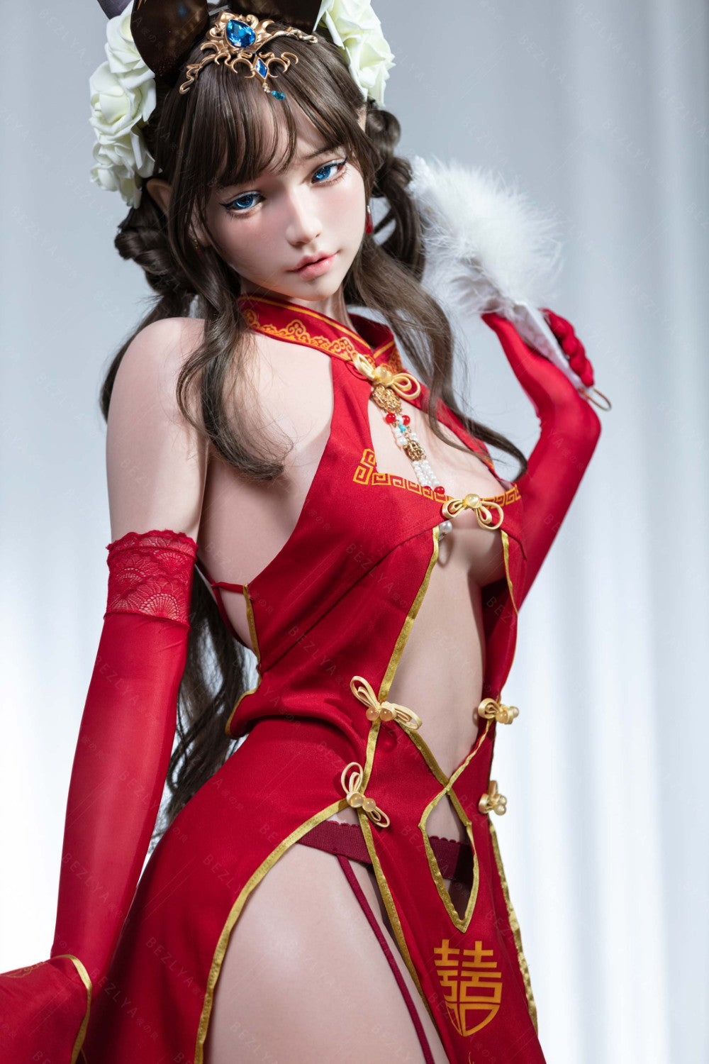 Mandradoras seksa lelle (Bezlya Doll 155 cm B krūze 2,1 silikona)