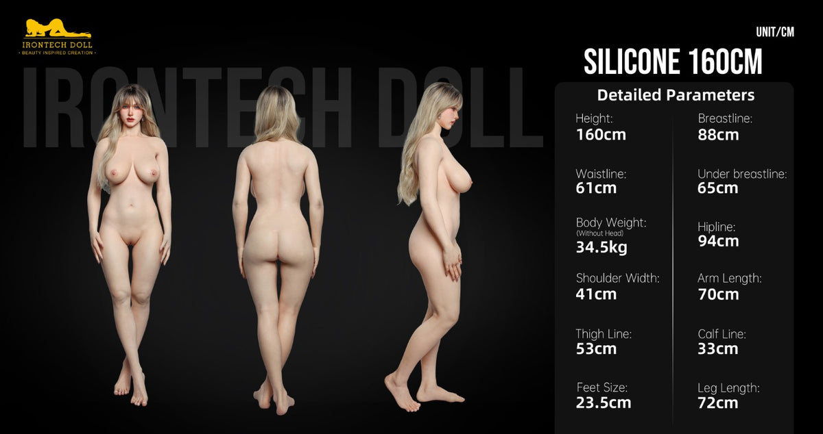 Leksi seksa lelle (Irontech Doll 160 cm F kauss S42 silikons)