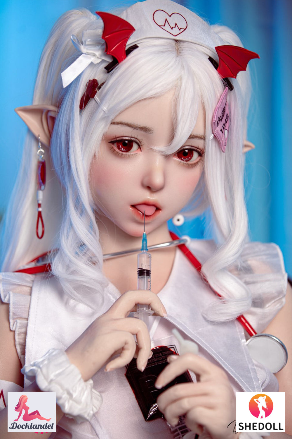 Seksa lelle Dora (SHEDOLL 148cm D-Cup #SH139 2.0 Silikona) Elf Nurse Sex Doll