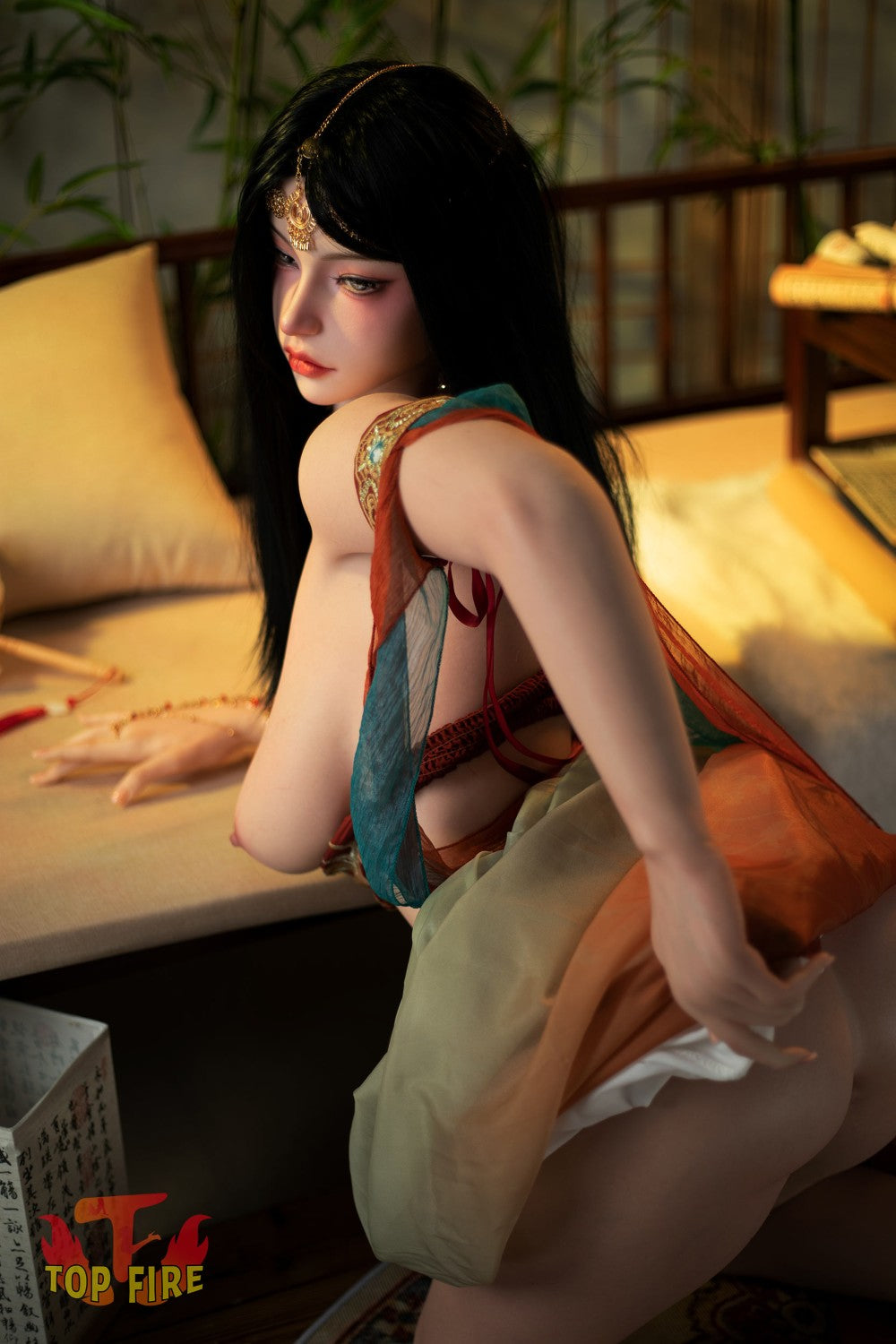 Seksa lelle Ārija (Top Fire Doll 160 cm F kauss T67 silikona)