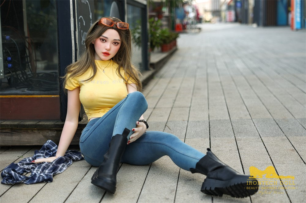Eilīna seksa lelle (Irontech Doll 159 cm G-Cup S40 TPE+silikons)