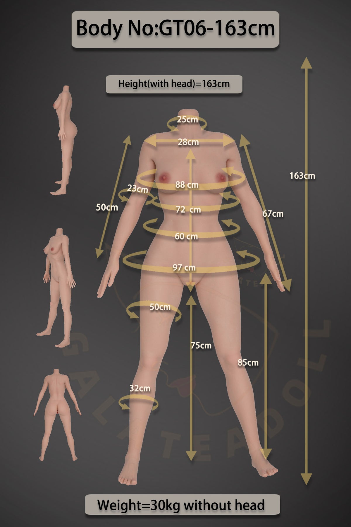 Fiona seksa lelle (Galatea Doll 163 cm D-Cup #163 silikons)