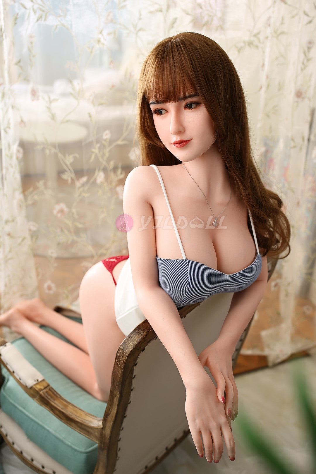 Džu Linga seksa lelle (YJL Doll 163 cm F-Cup #819 silikons)