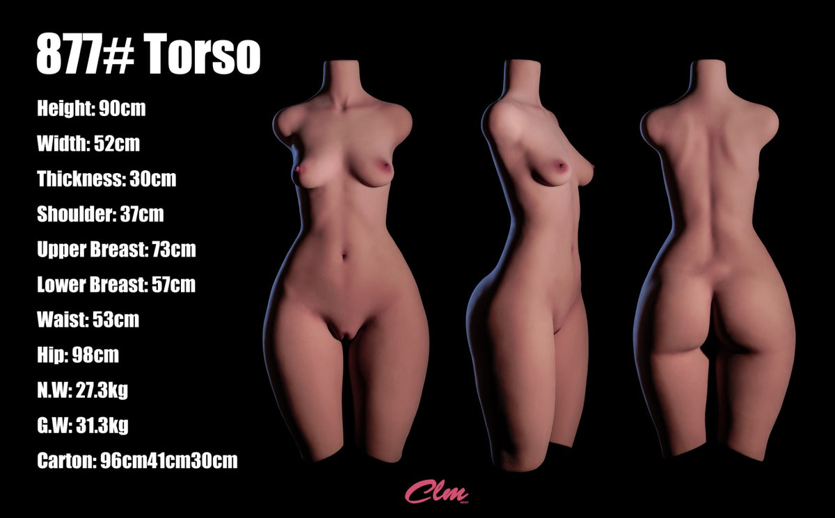 Maslan Torso Sex Doll (Climax Lelle Classic 90 cm A-glāzes TPE)