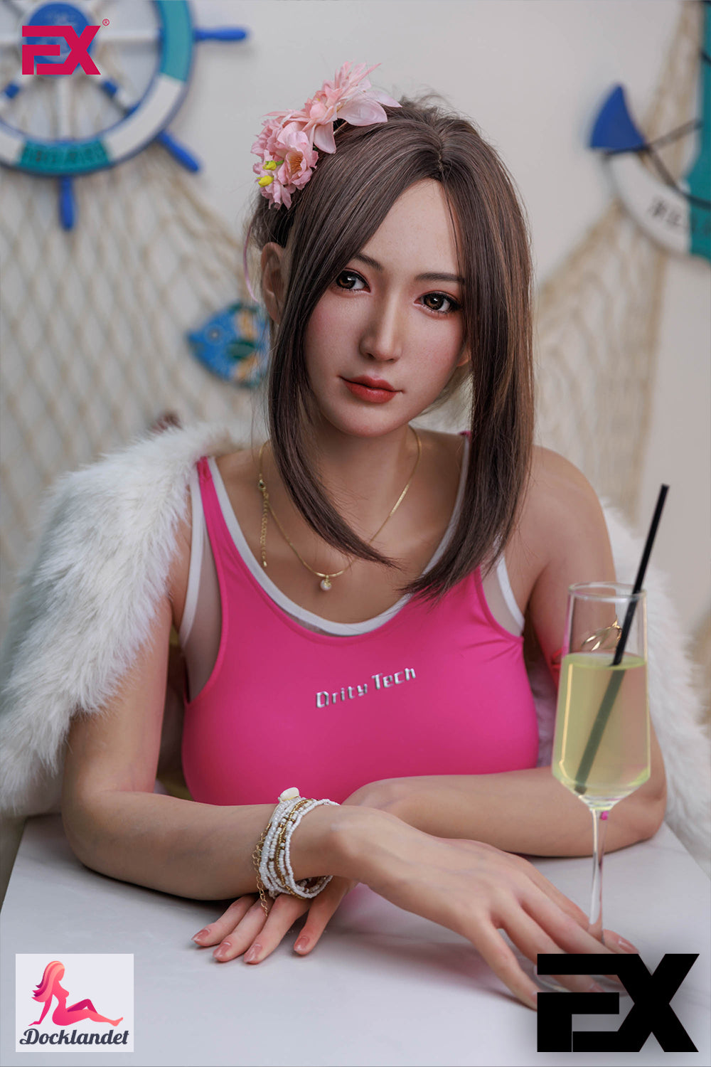 Jaunā Evelīnas seksa lelle (EXDoll 172 cm F-Cup #Exclone Silicone)