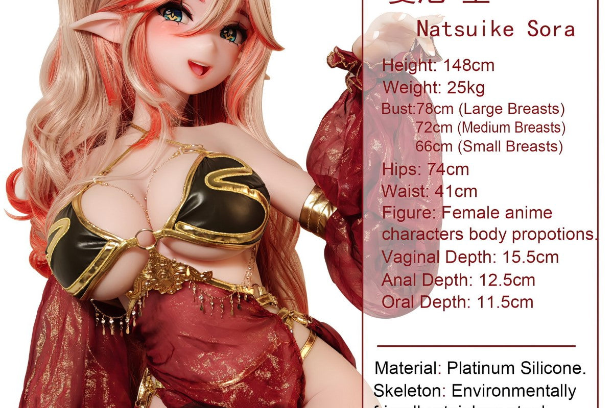 Natsuike Sora seksa lelle (Elsa Babe 148cm AHR022 silikons)