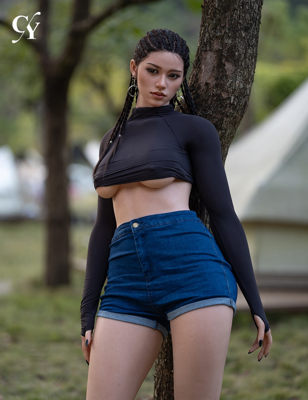 Amber seksa lelle (TOP CYDOLL 170 cm D veida kauss TPE + silikons)