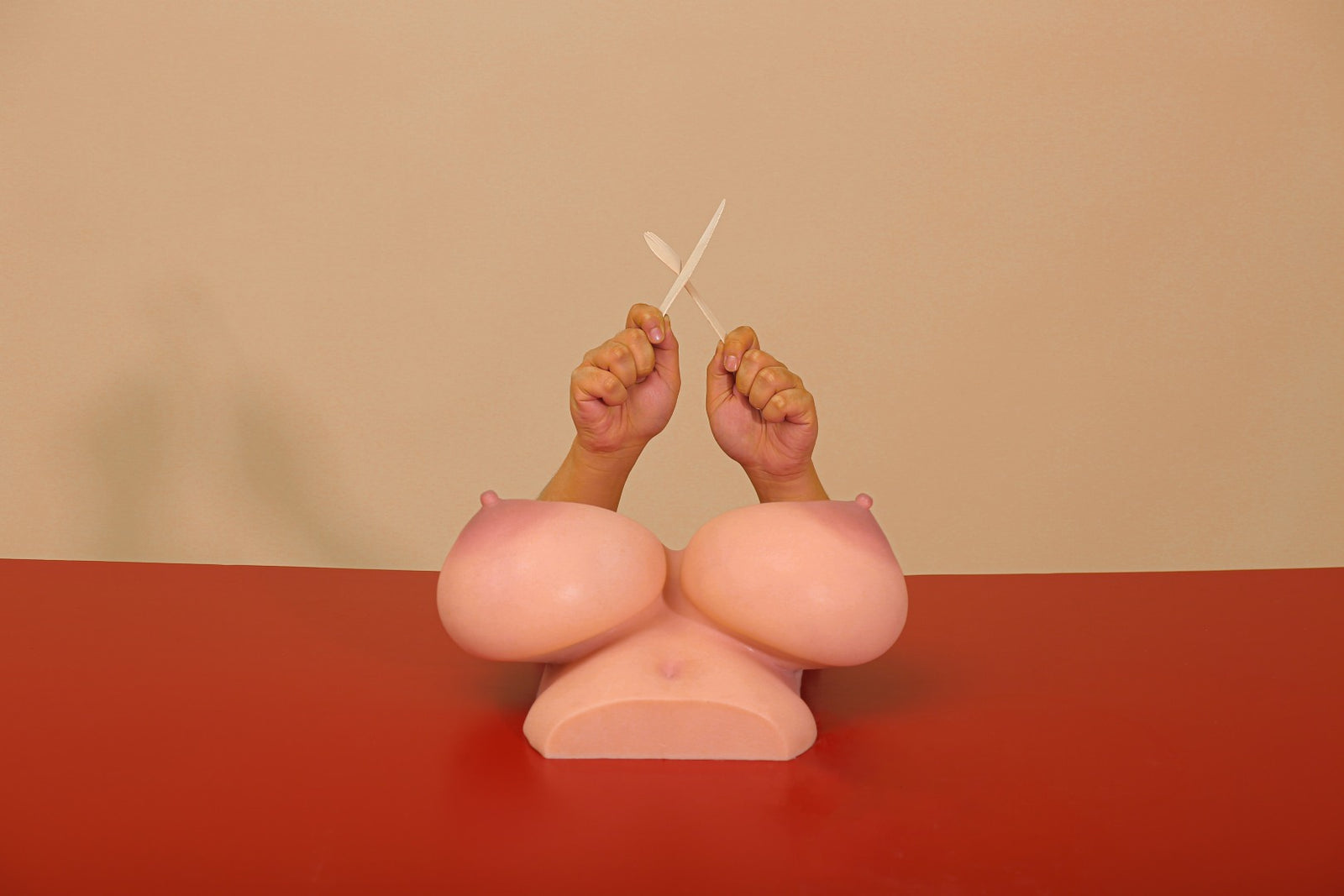 Krūts (XL) Seksa lelle ar rumpi (Climax Doll Pro G Cup silikona)