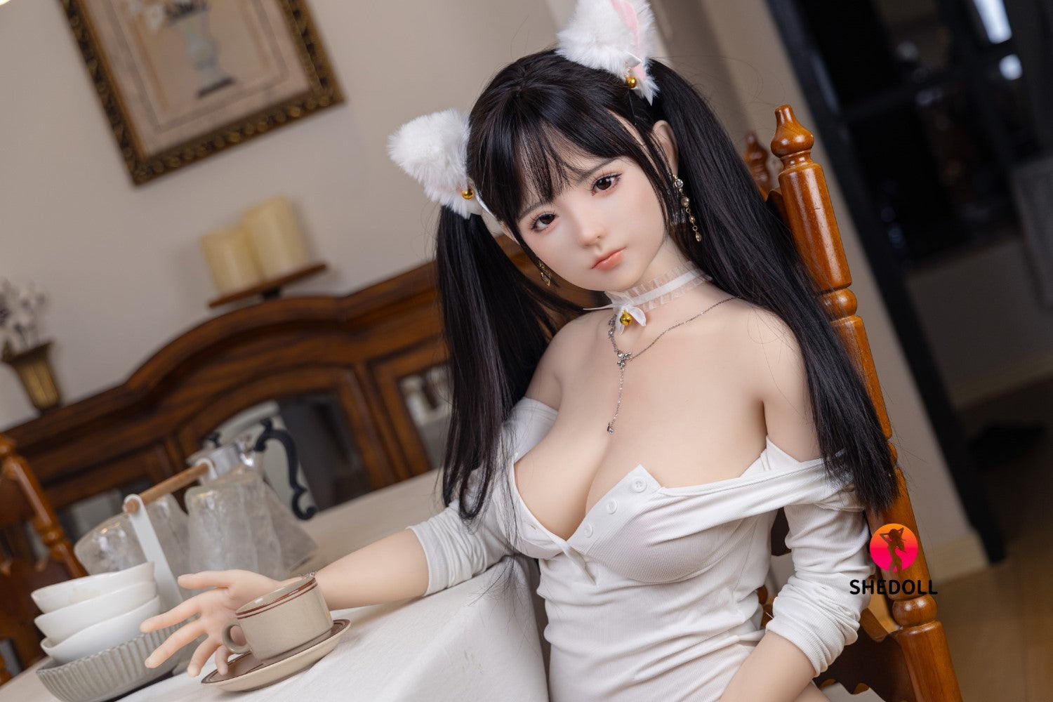 Freija seksa lelle (SHEDOLL 156 cm E-Cuss #SH060 2.0 TPE+Silikona)