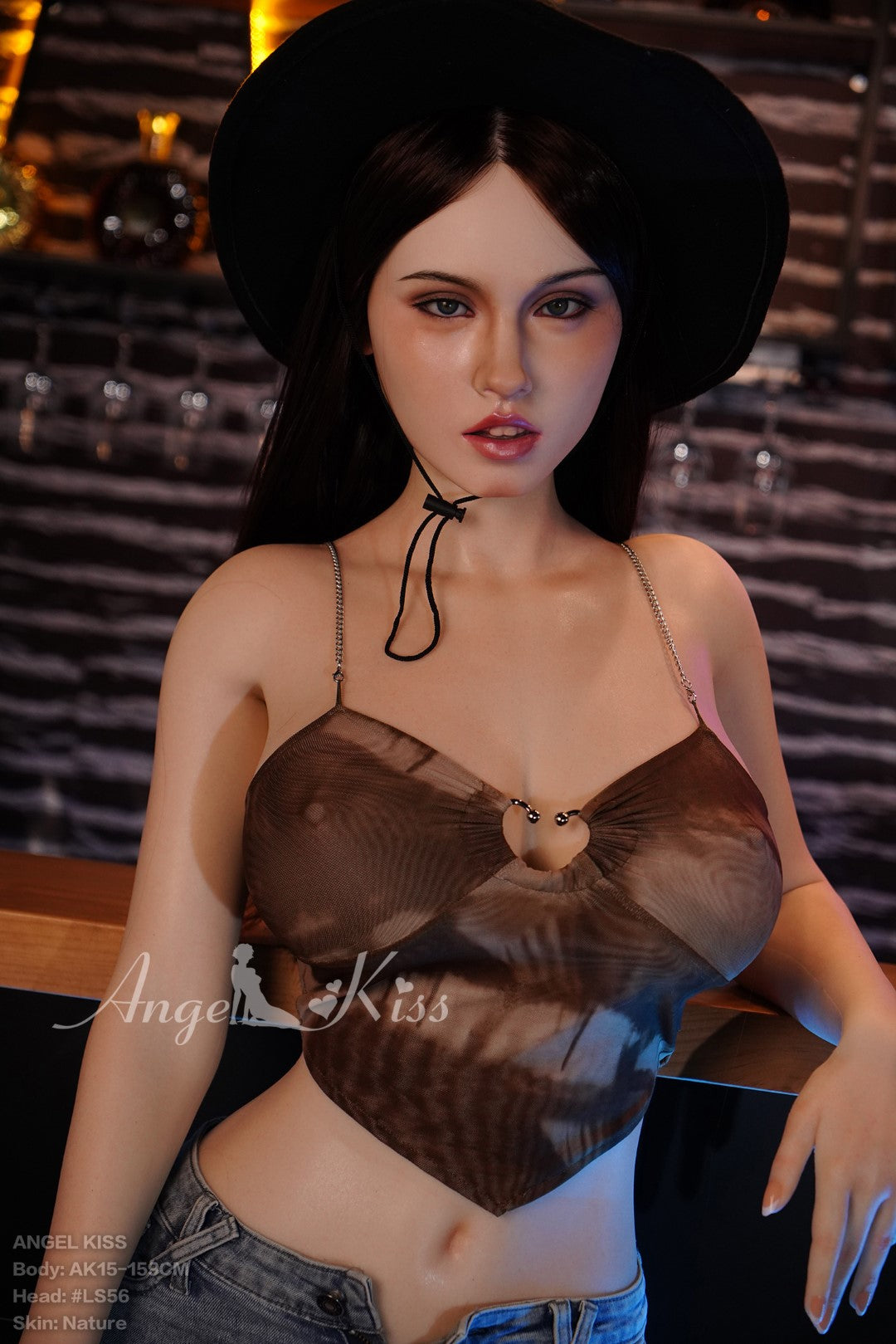 Brūkas seksa lelle (AK-Doll 159cm F-Cup LS#56 silikons