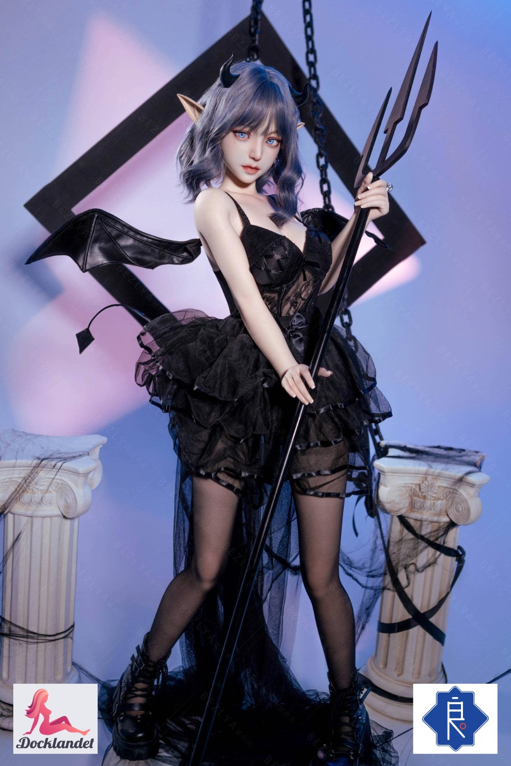 Kampanulas velna likuma seksa lelle (Bezlya Doll 149 cm D veida kauss, silikons)