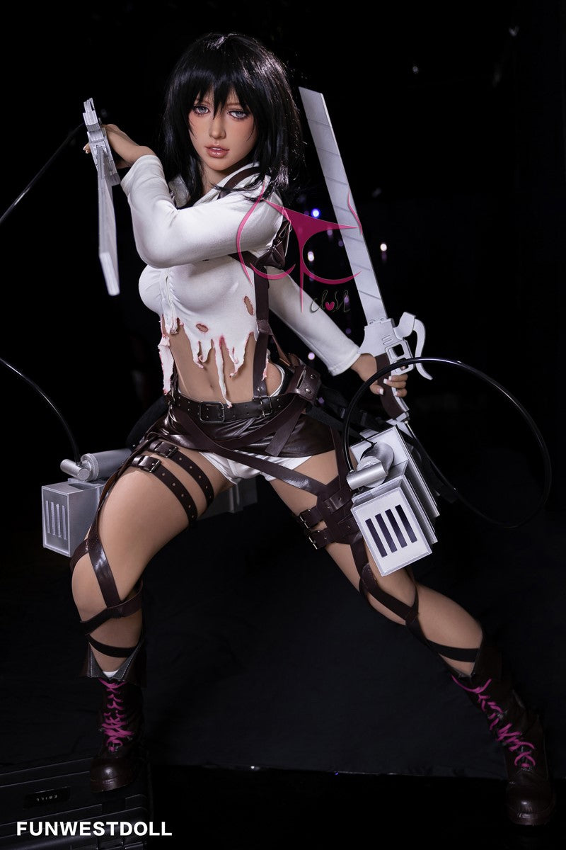 Mikasa Hloja seksa lelle (FunWest Doll 159 cm A kauss #035 TPE)