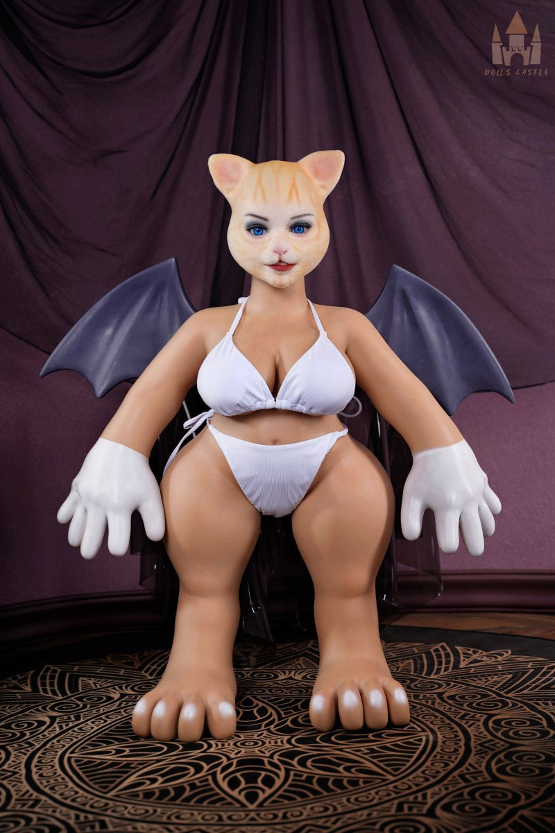 Seksa lelle Cattie (Dolls Castle 100 cm D-Cup #SZ2 Silikona)