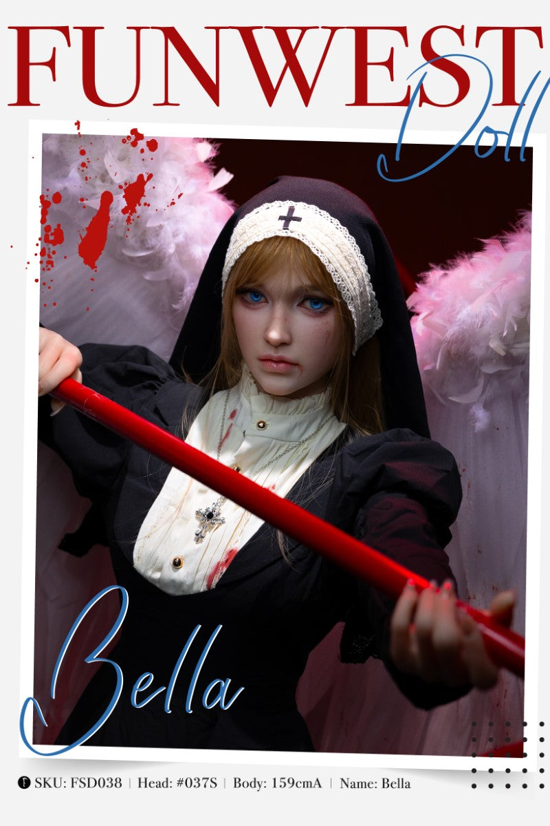 Bella seksa lelle (FunWest Doll 159 cm A-kauss #037S RST silikons)