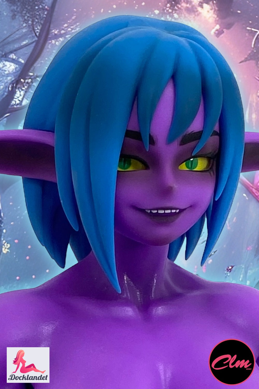 Zarga Night Elf seksa lelle (Climax Lelle Mini 70 cm V veida kauss, silikons)
