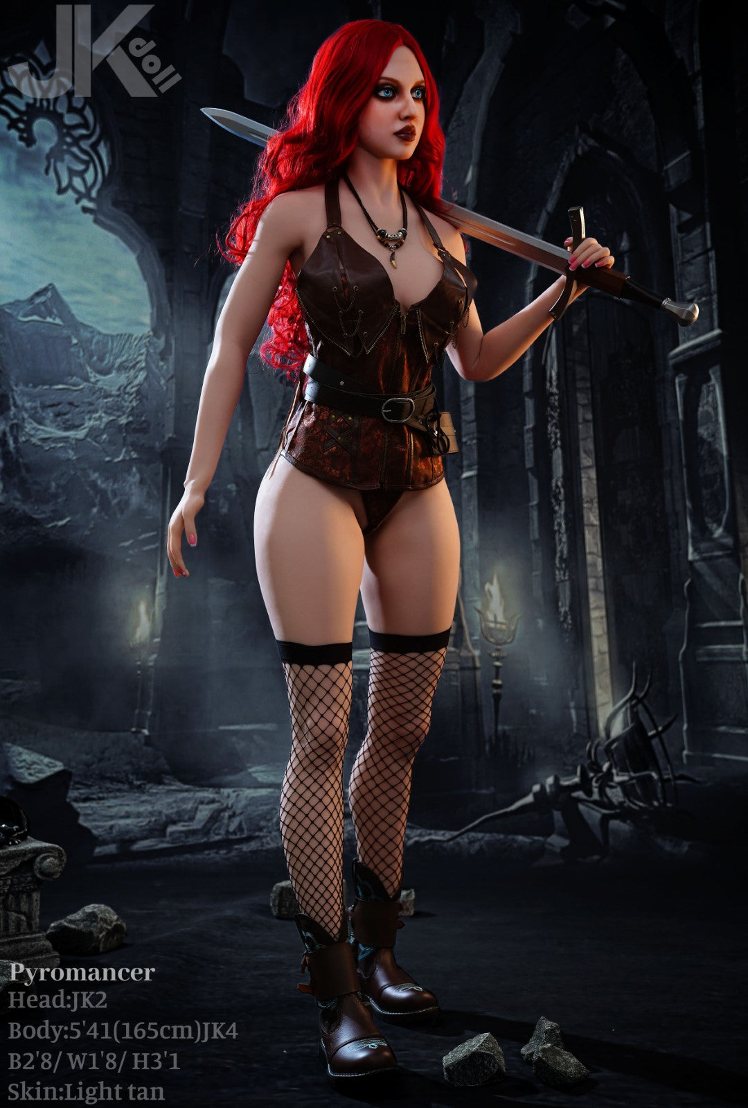 Pyromancer seksa lelle (JK-Doll 165 cm D-Cup JK2 TPE)