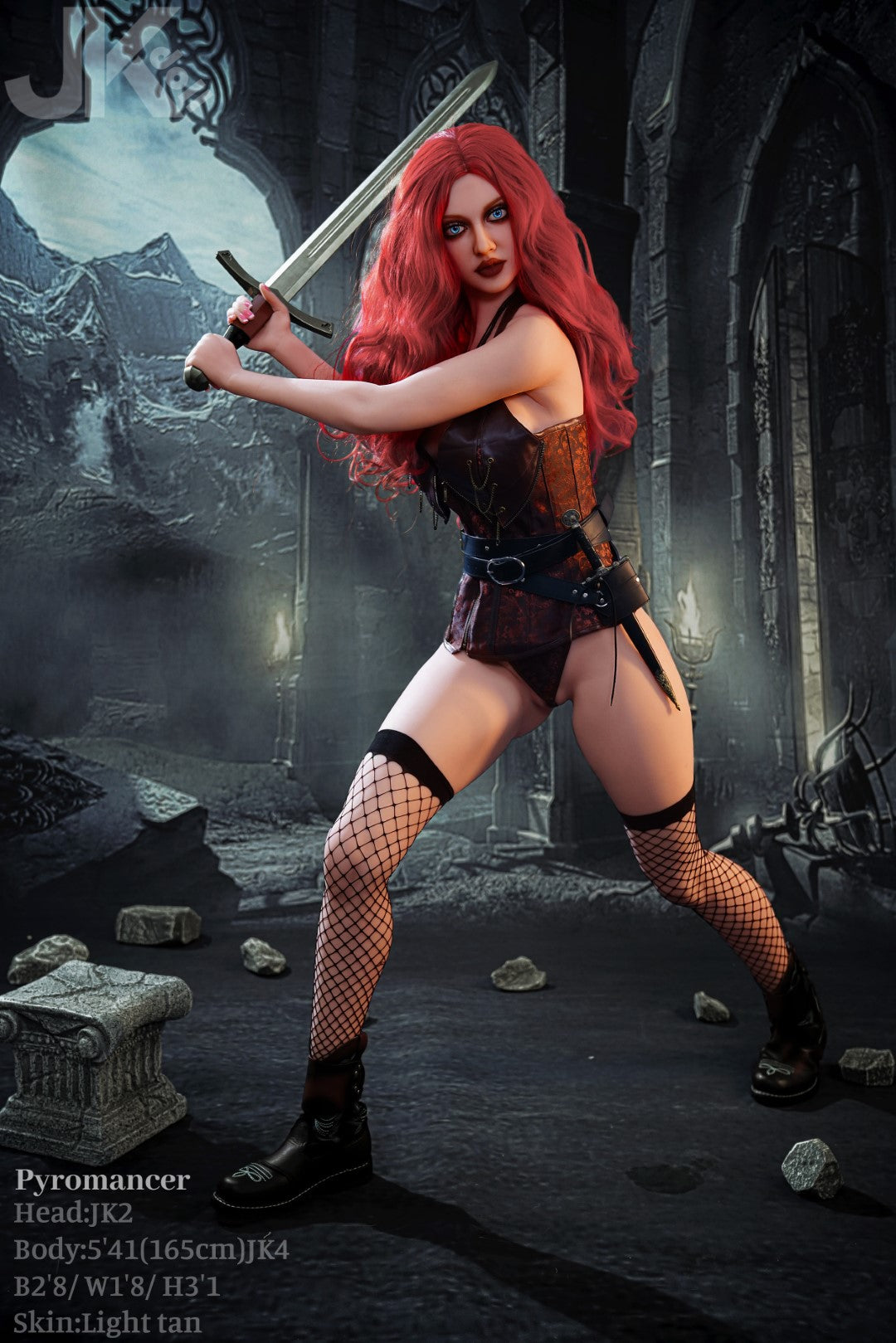 Pyromancer seksa lelle (JK-Doll 165 cm D-Cup JK2 TPE)