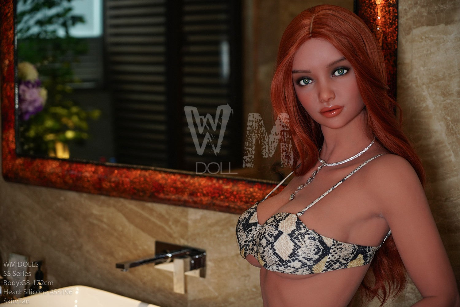 Seksa lelle Rebeka (WM-Doll 172 cm D-Cus #SS196 TPE+Silikona)
