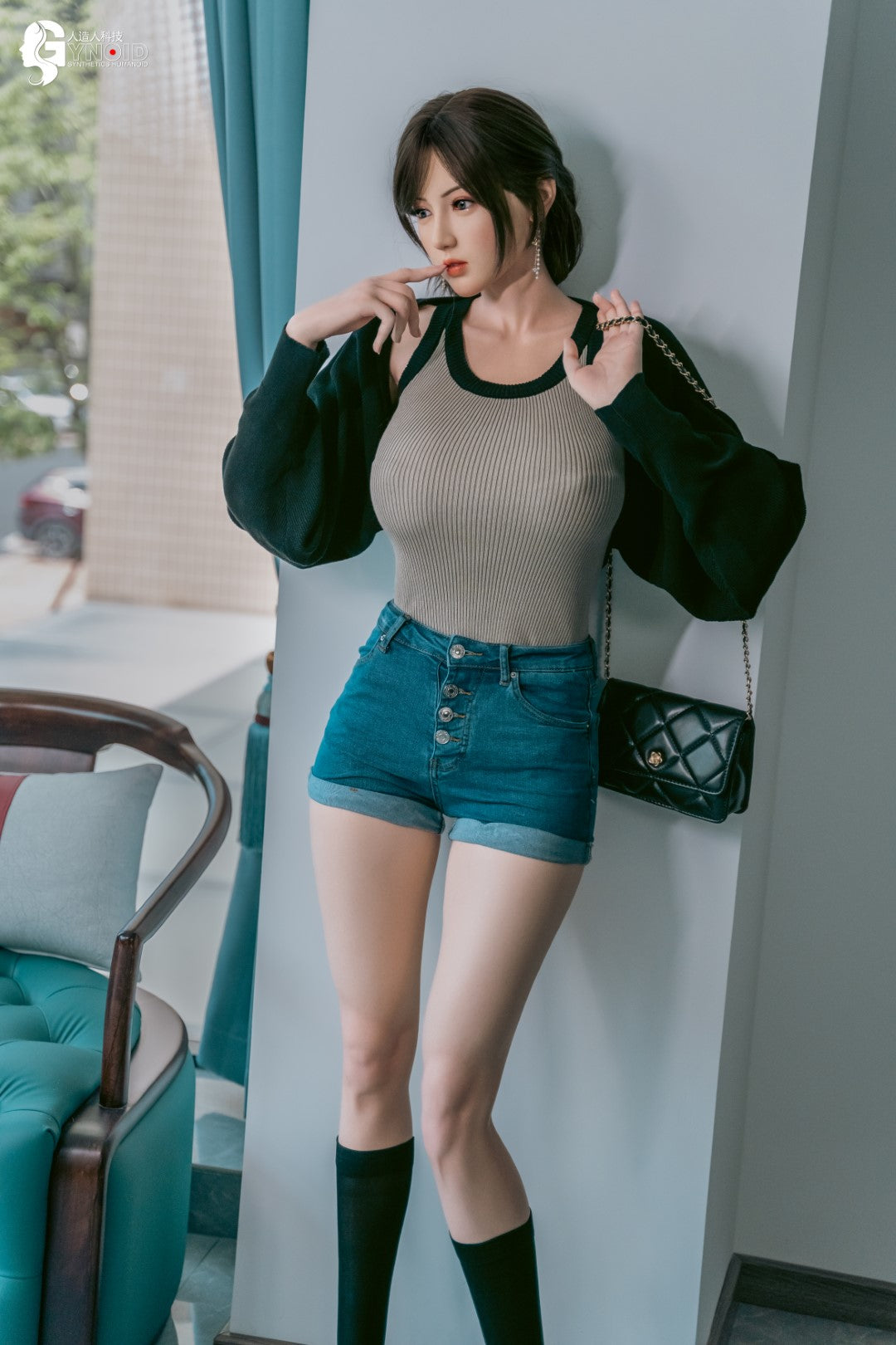 Seksa lelle Leyla Model 19R Deluxe (Gynoid Doll 168 cm F-Cup silikona)