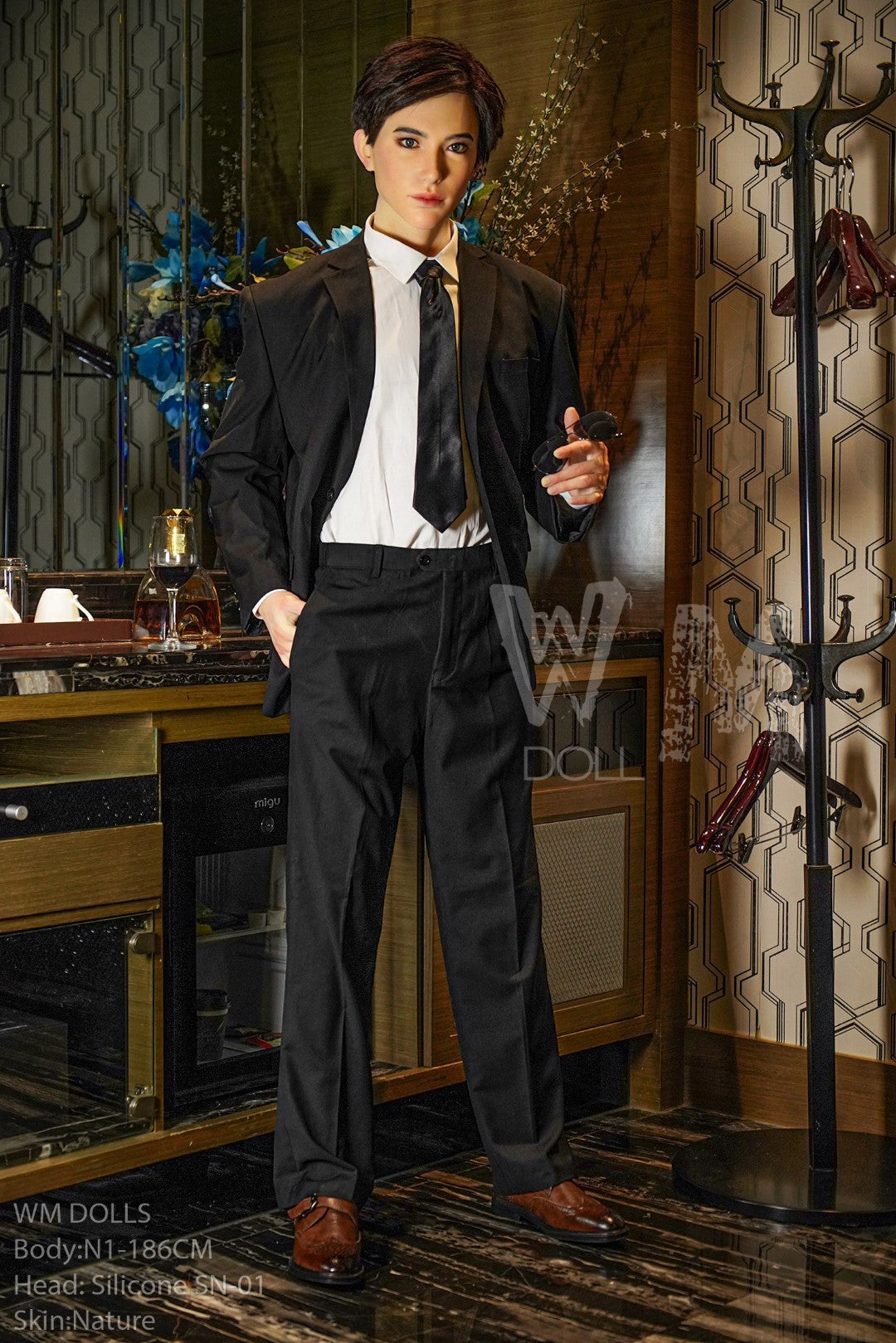 Kenji vīriešu dzimuma lelle (WM-Doll 186cm #N1 silikons)