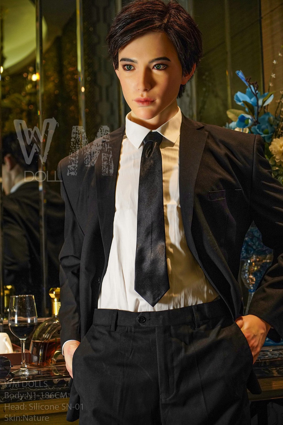 Kenji vīriešu dzimuma lelle (WM-Doll 186cm #N1 silikons)