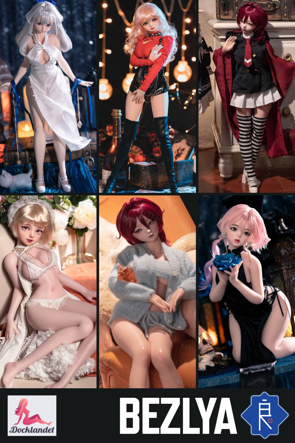 Bezlya Mini-Size Tērpi (Bezlya Doll apģērbs)