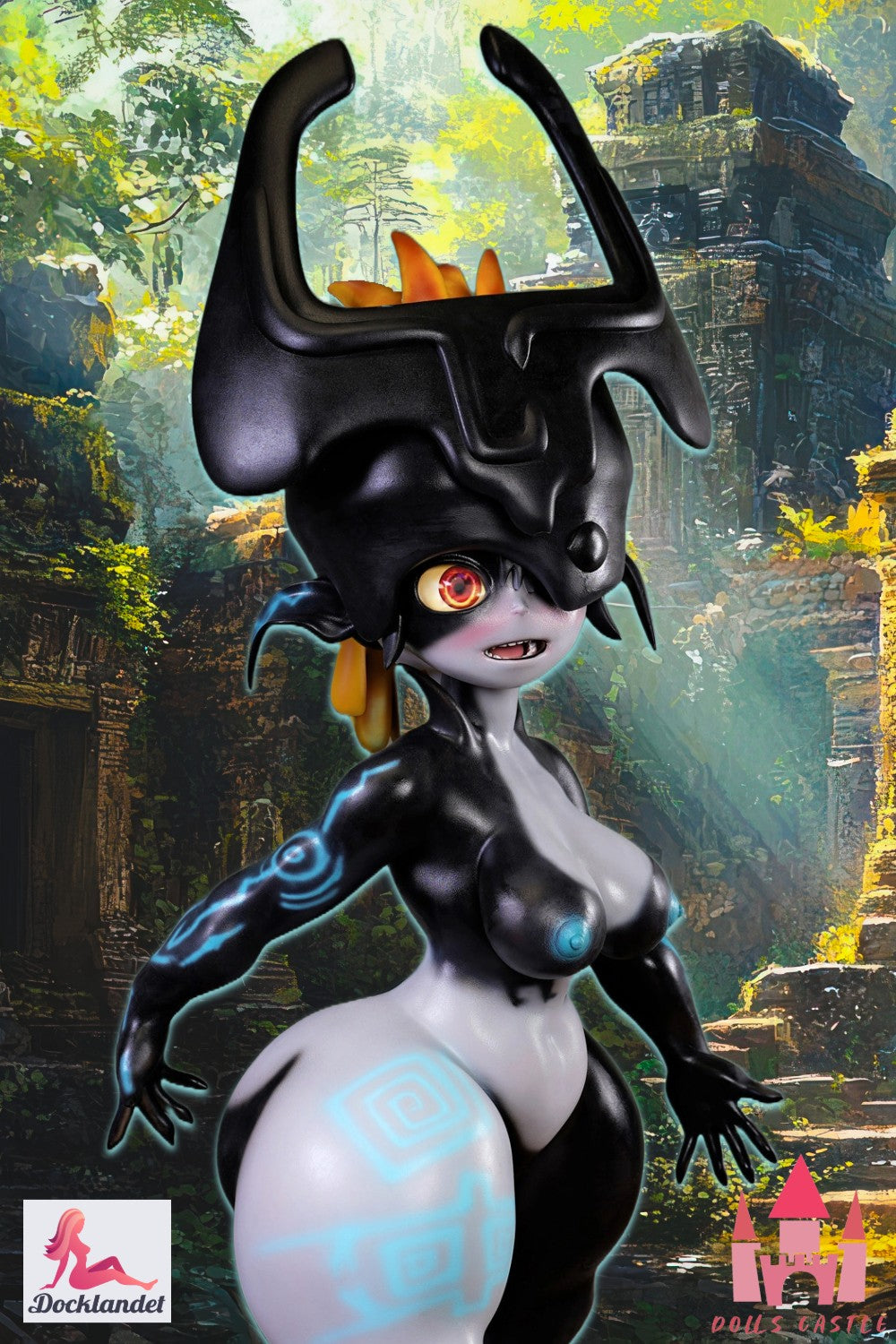 Midna ir īpaša 130 cm lelle no Dolls Castle uguns. Šīs lelles izskatu iedvesmojis populārais tēls Midna no spēles The Legend of Zelda. Tiem no jums, kas meklē Midnu sex doll reāli size, šī lelle patiešām ir kaut kas, ko pārbaudīt. Midna sex doll ir patiešām izliekta ar ļoti platiem gurniem. Unikāla lelle un kaut kas īstenam kolekcionāram vai tiem no jums, kuri ir fantazējuši par seksu ar tādu izdomātu tēlu kā Midna.
