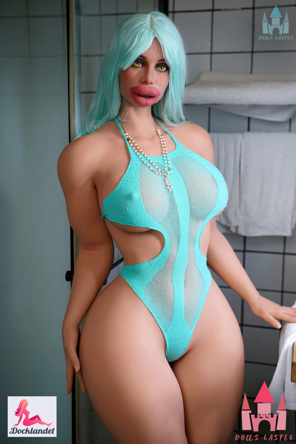 Seksa lelle Zara (Dolls Castle 164cm E-Kupa #DC64 Silikona) Smagā Bimbo Lelle