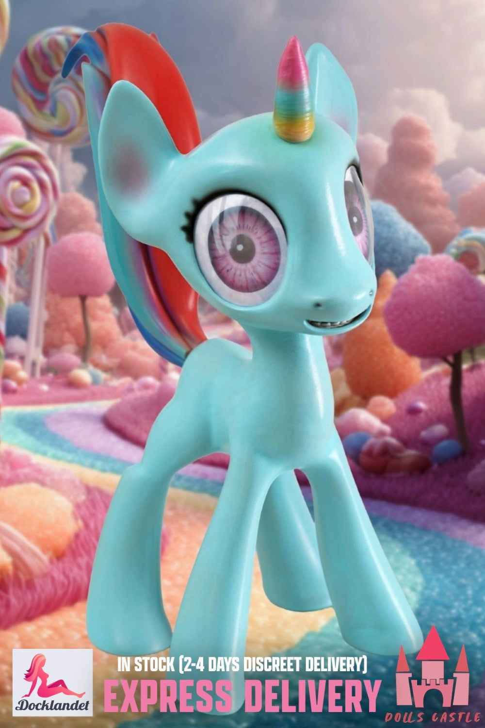 Poniju seksa lelle (Dolls Castle 46 cm silikons) EXPRESS